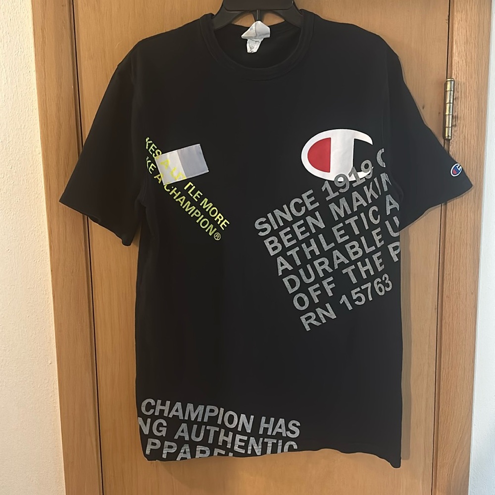 Champion Behind the Label Heritage Short Sleeve Tee Black Size Large